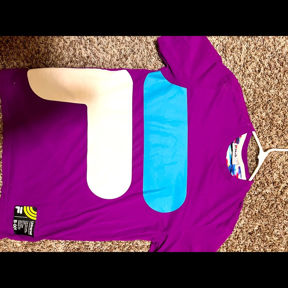 Purple Fila crew neck T-Shirt size Small